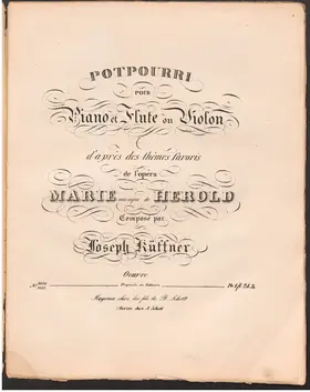 Potpourri for Flute or Violin and Piano No.15