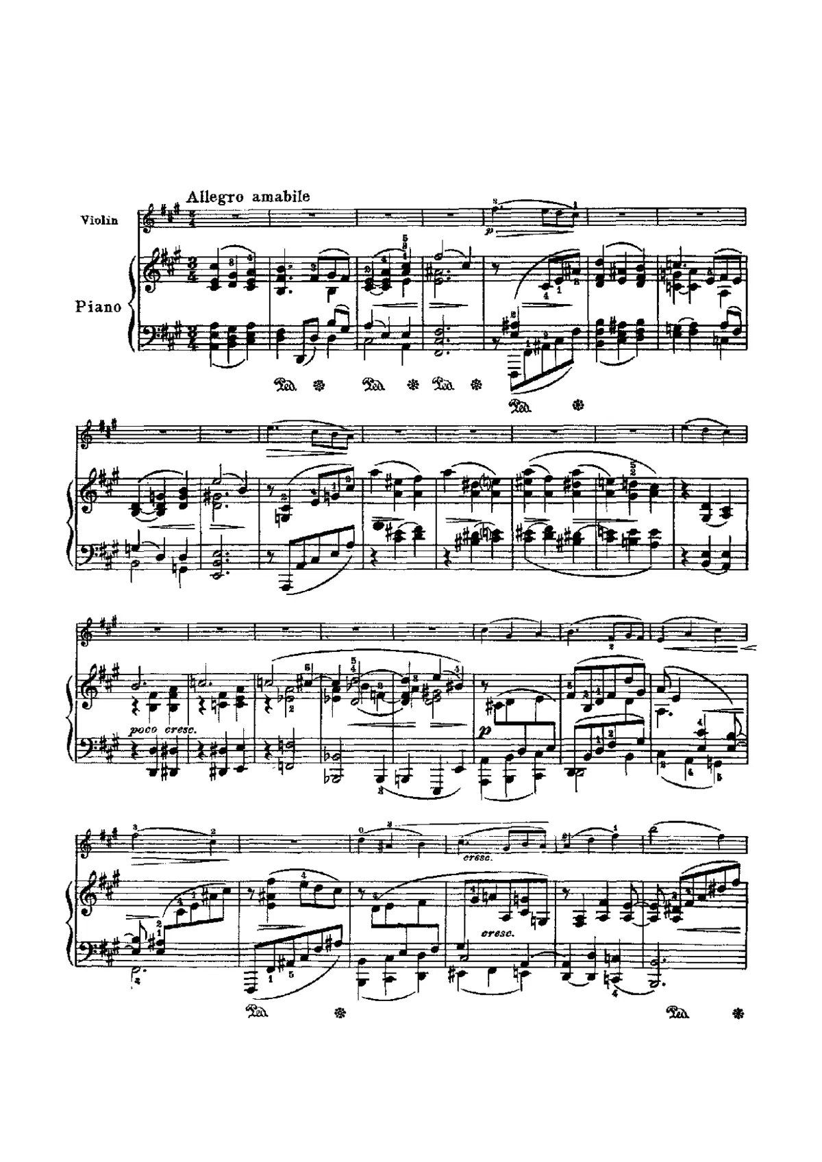 Violin Sonata No.2 - Page 1