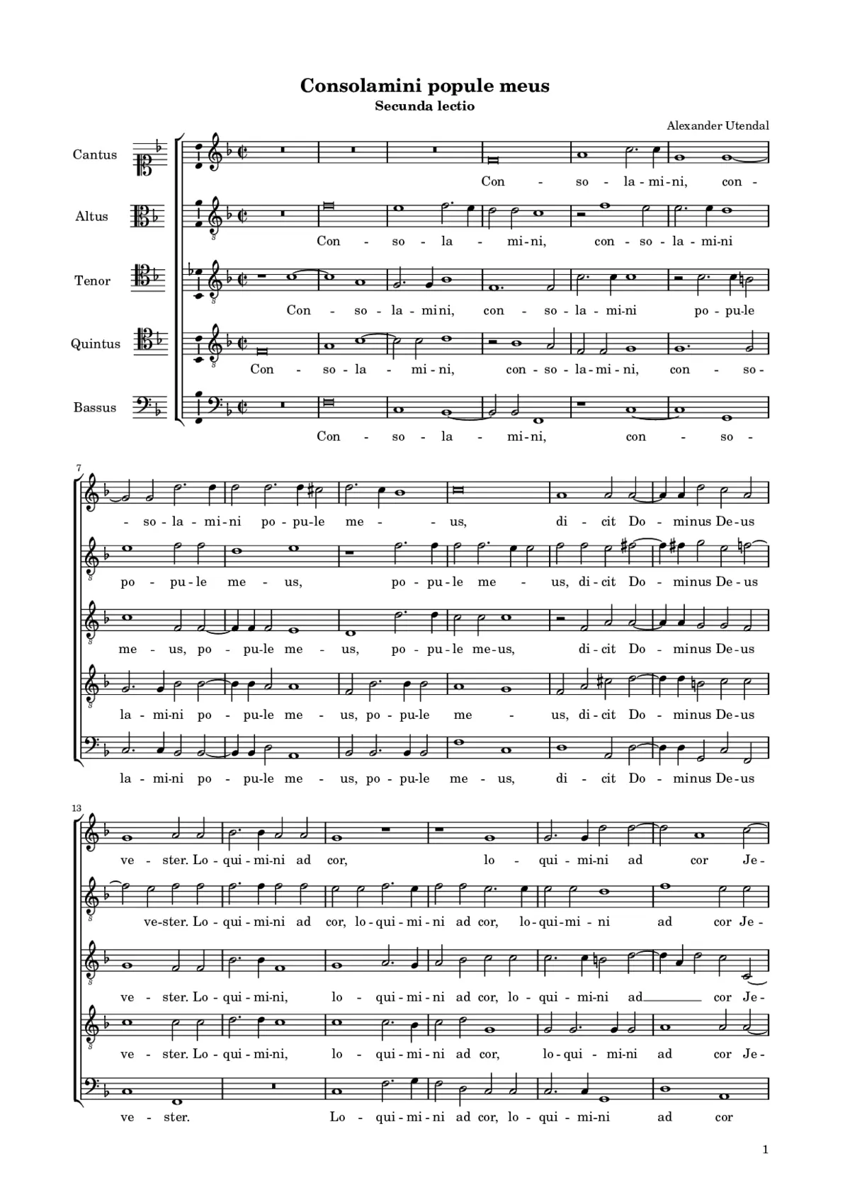 Consolamini popule meus - Page 1