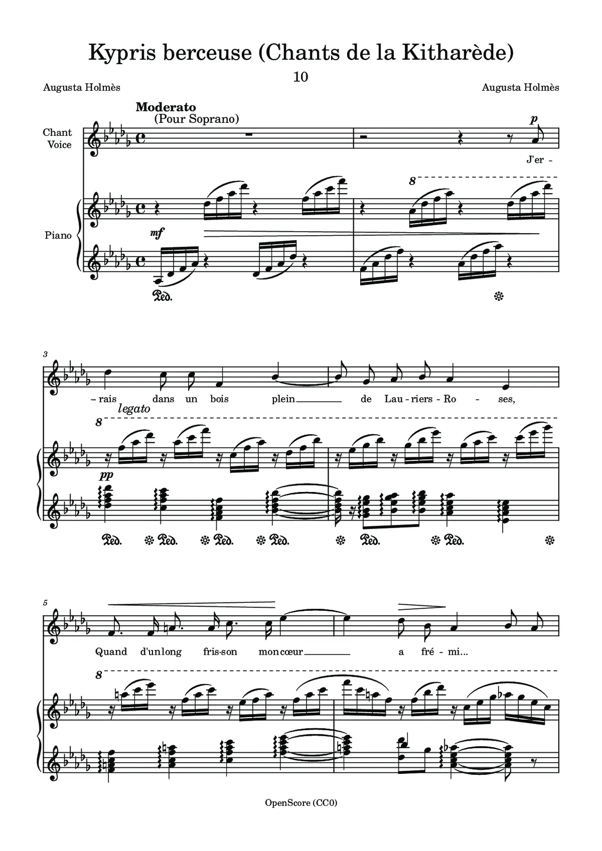 Kypris berceuse - Page 1