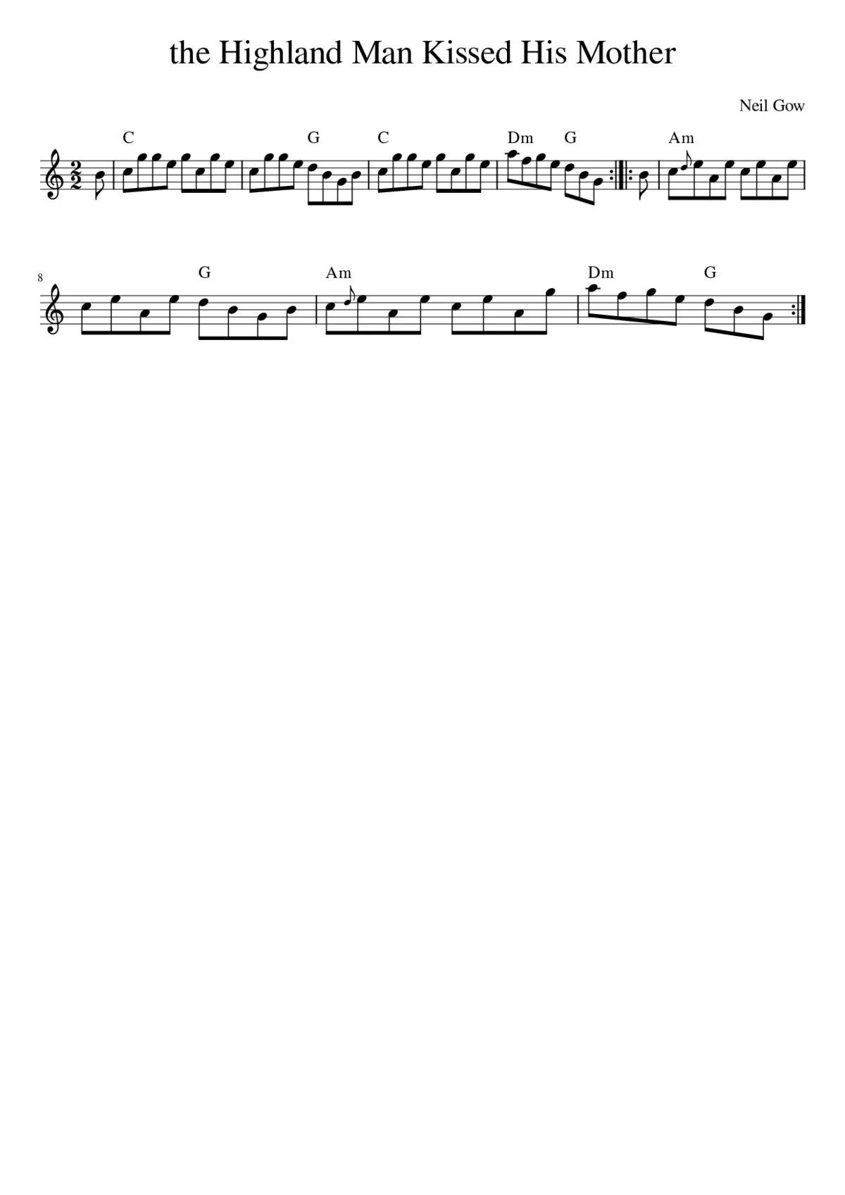 the Highland Man Kissed His Mother - Page 1