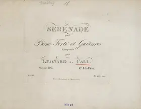 Serenade pour piano-forté et guitarre
