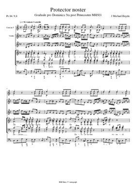 Protector noster, MH 501