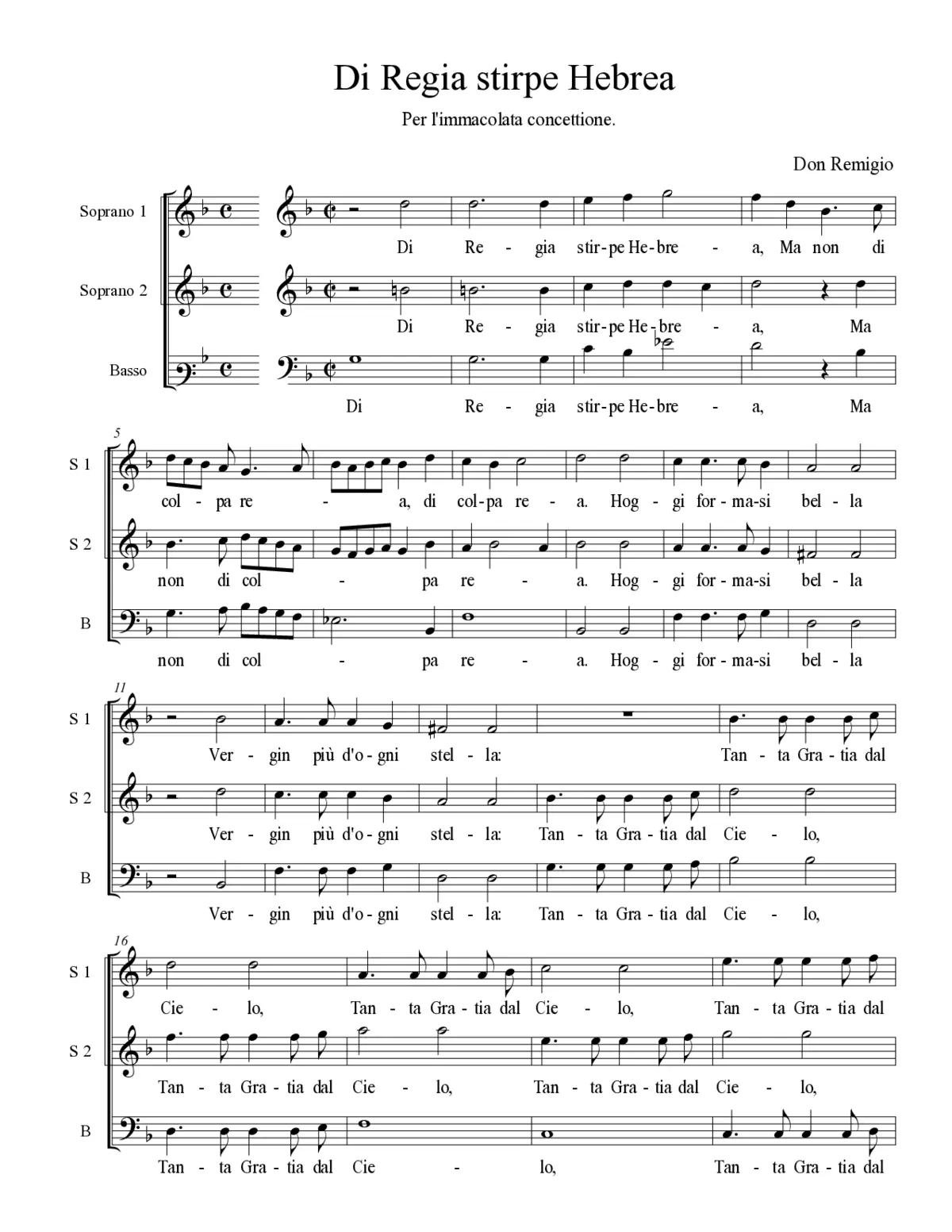 Di Regia stirpe Hebrea - Page 1