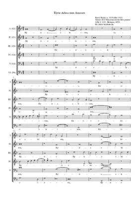 Kyrie Adieu mes amours