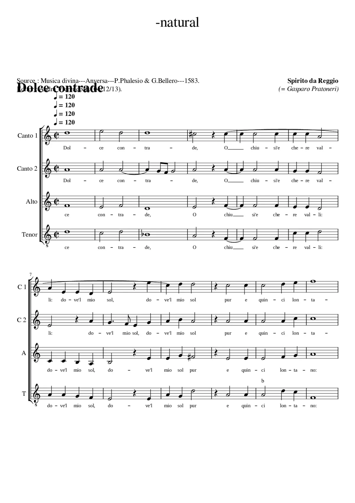 Dolce contrade - Page 1