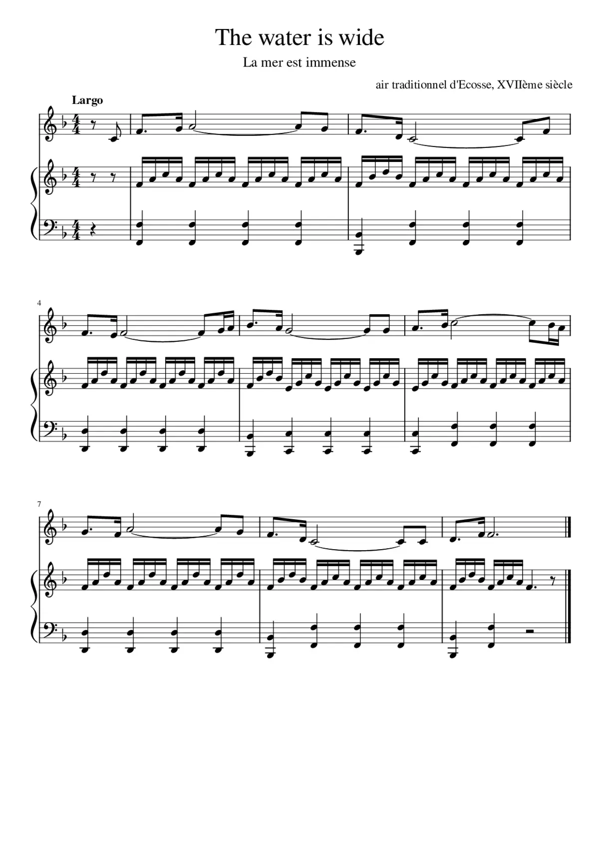 The water is wide or o wally wally - Page 1