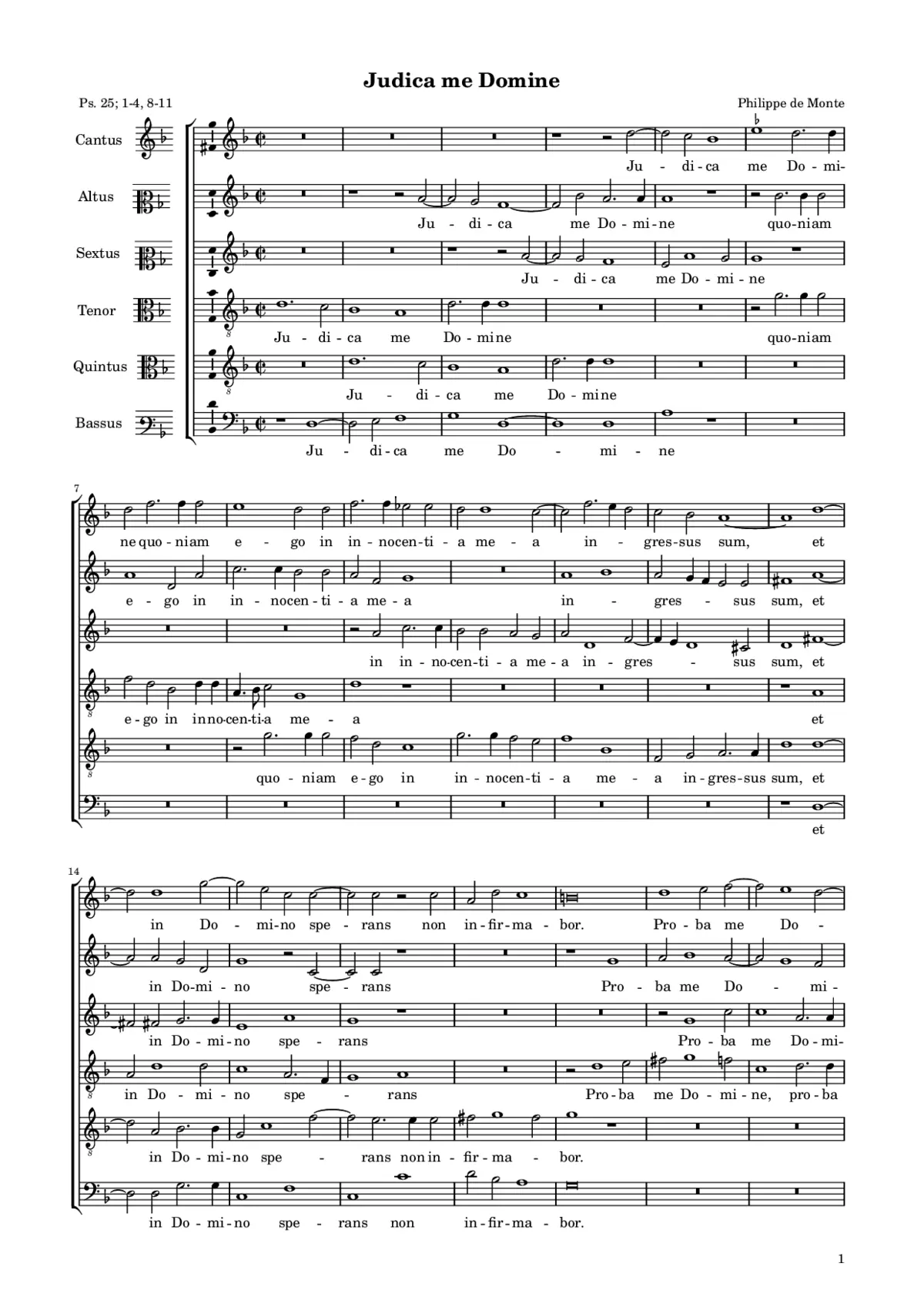 Judica me Domine - Page 1