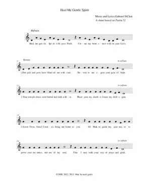 Heal me gentle spirit