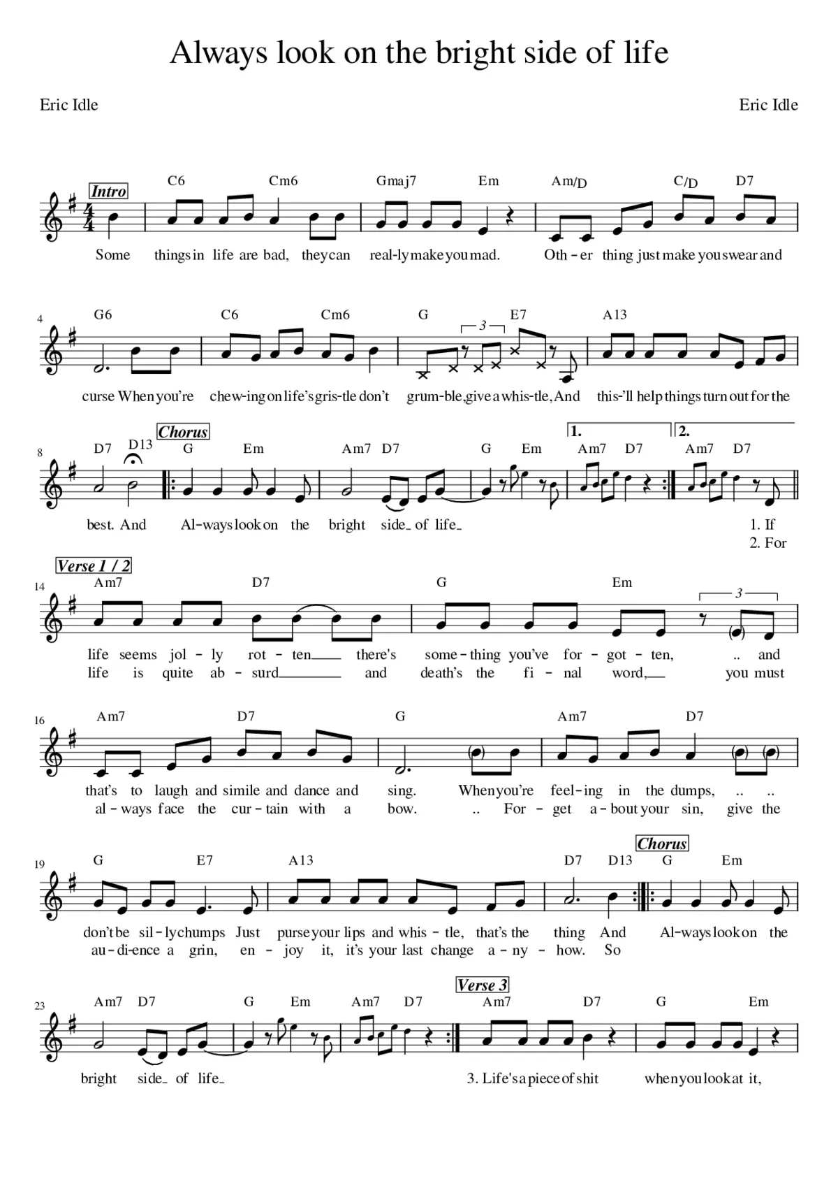 always look on the bright side of life - Page 1