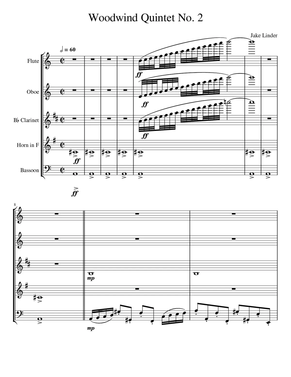 Woodwind Quintet No2 - Page 1