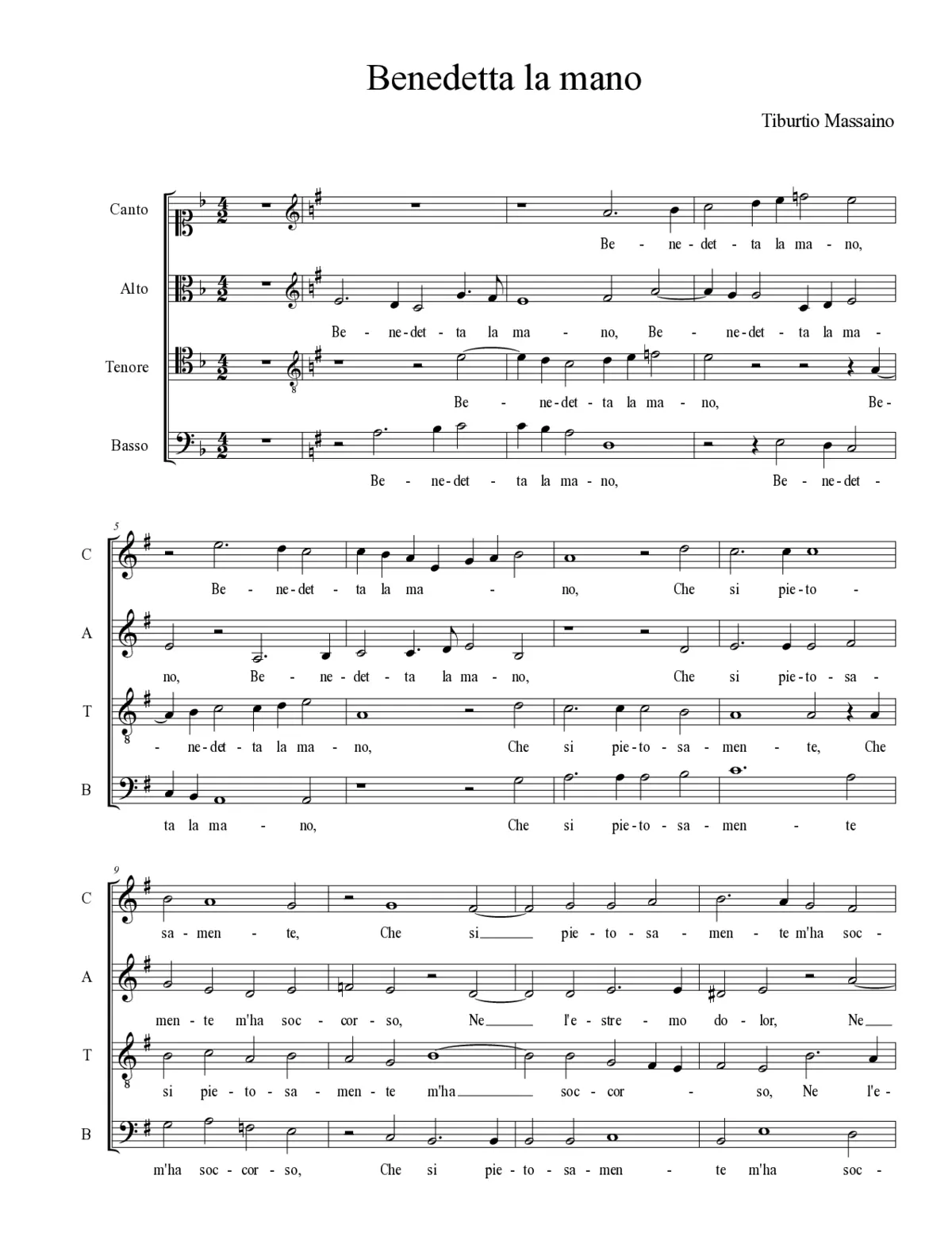 Benedetta la mano - Page 1