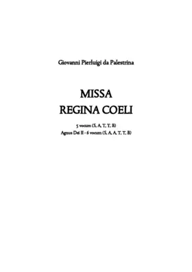 Missa Regina caeli a 5