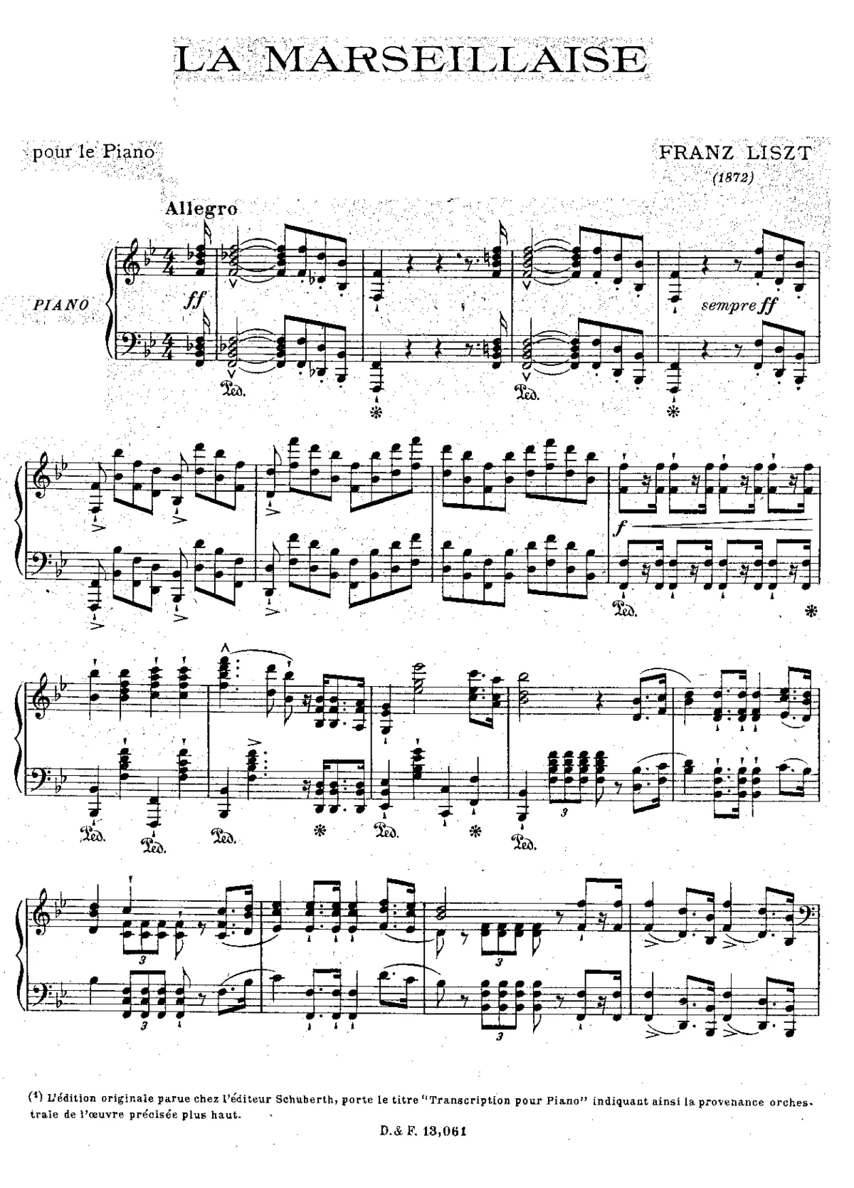 La Marseillaise - Page 1