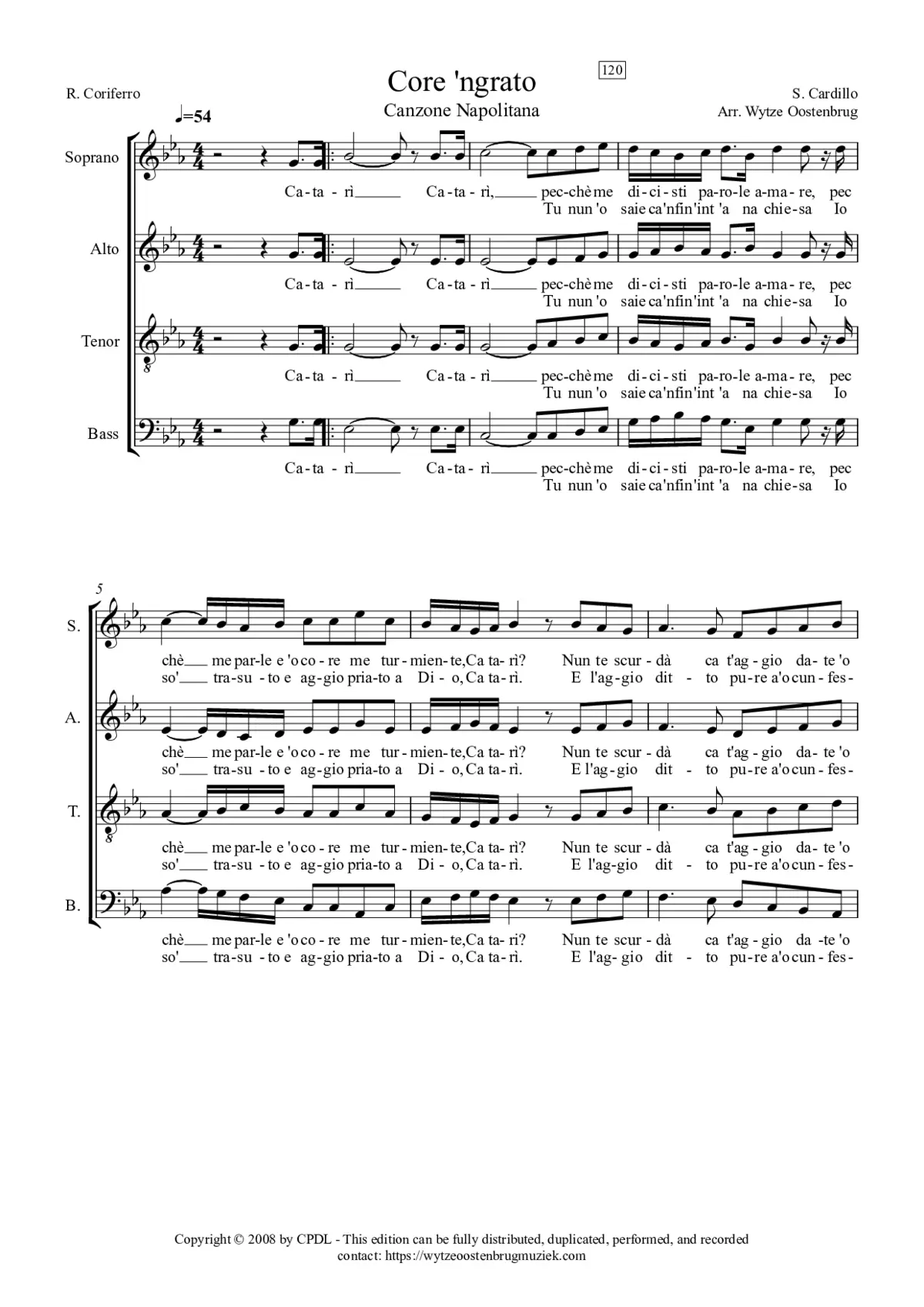 Core 'ngrato - Page 1