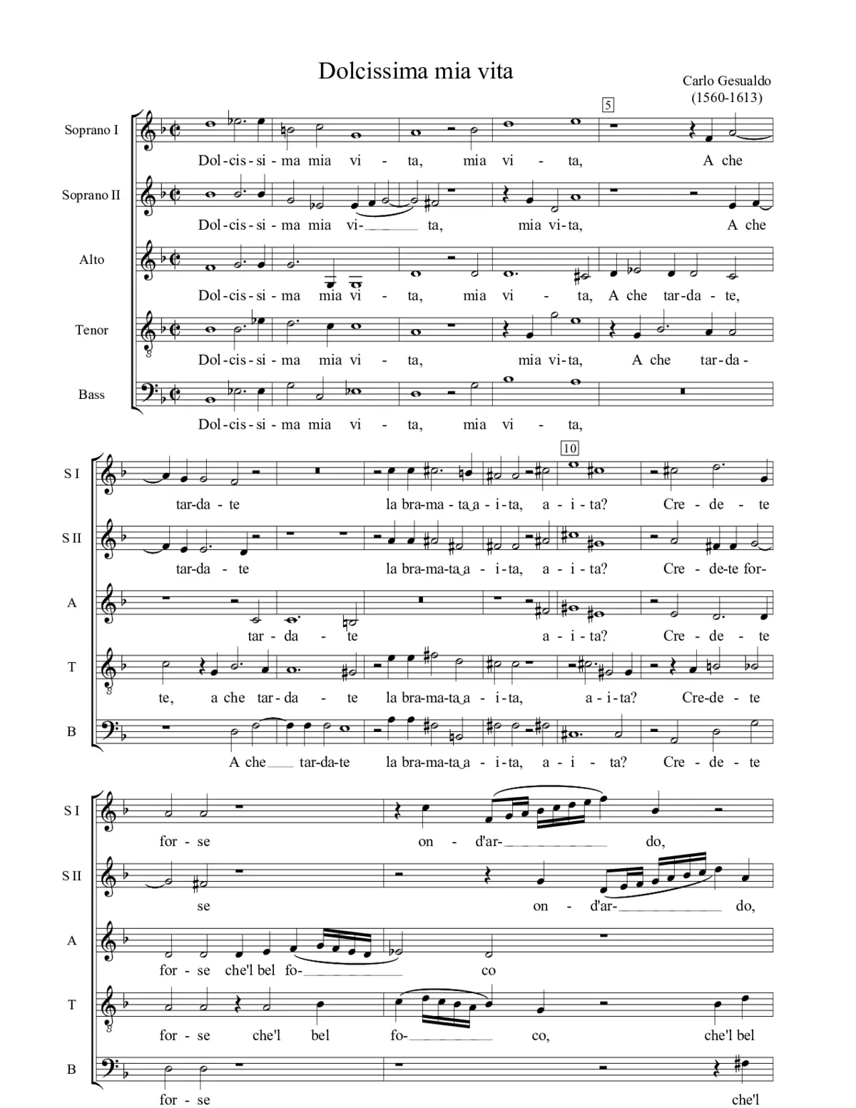 Dolcissima mia vita - Page 1
