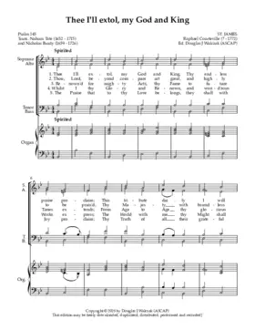 Thee I'll extol, my God and King
