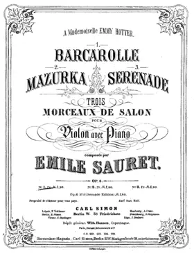 3 Morceaux de salon