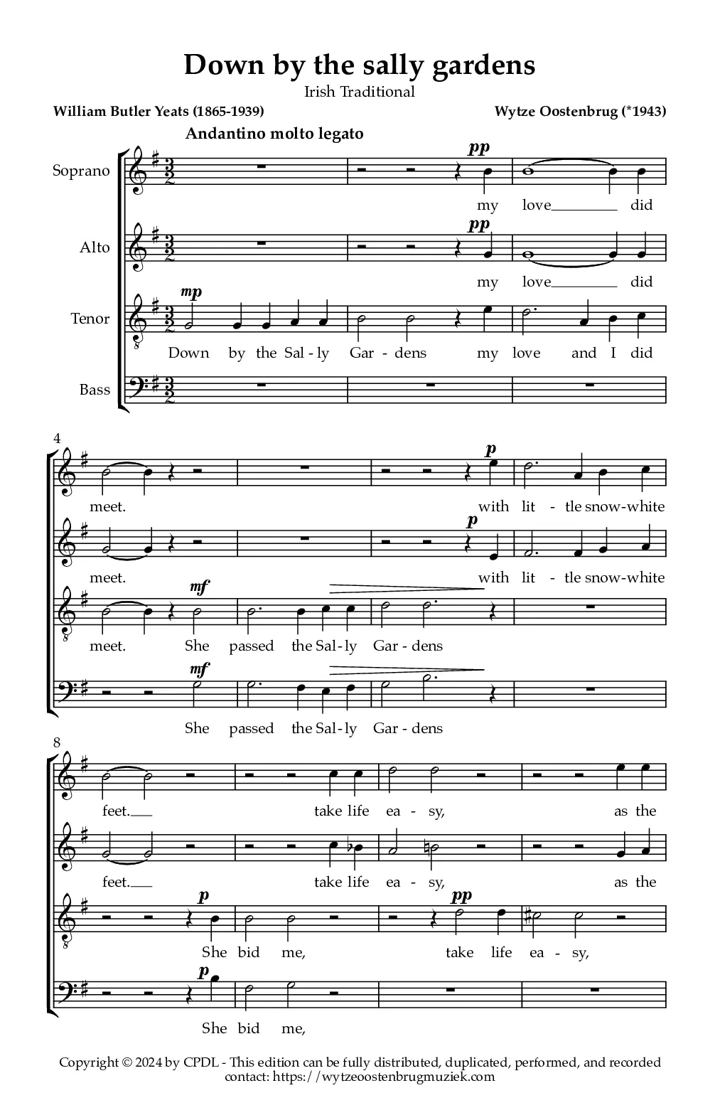 Down by the Sally Gardens - Page 1