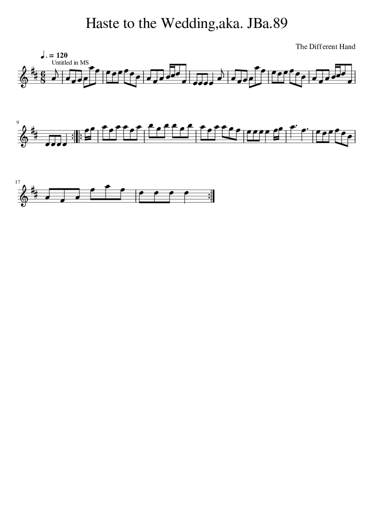 Haste to the Weddingaka. JBa.89 - Page 1