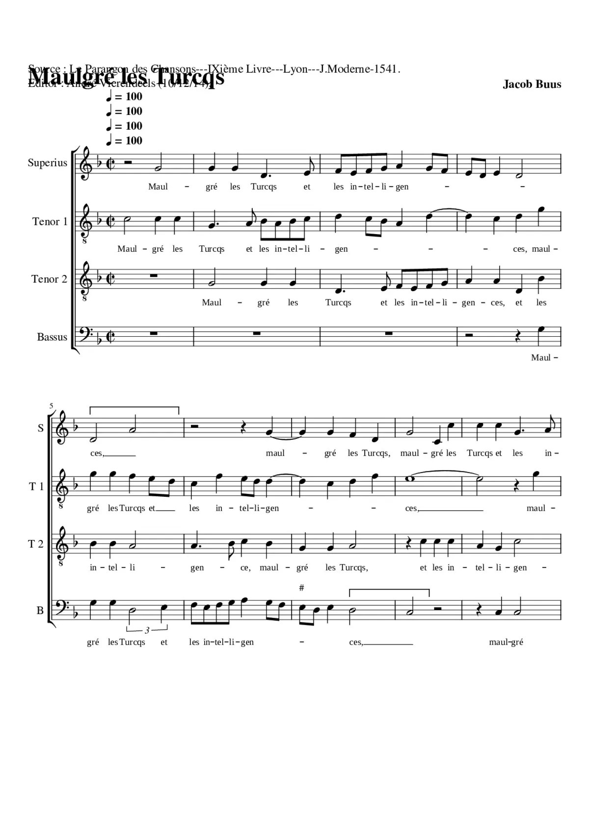 Maulgré les Turcqs - Page 1