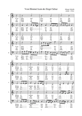 Vom Himmel kam der Engel Schar, a cappella