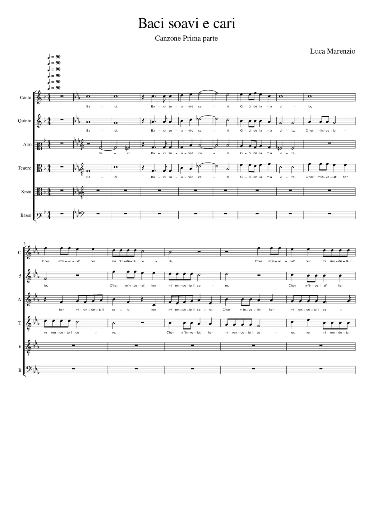 Baci soavi e cari - Page 1