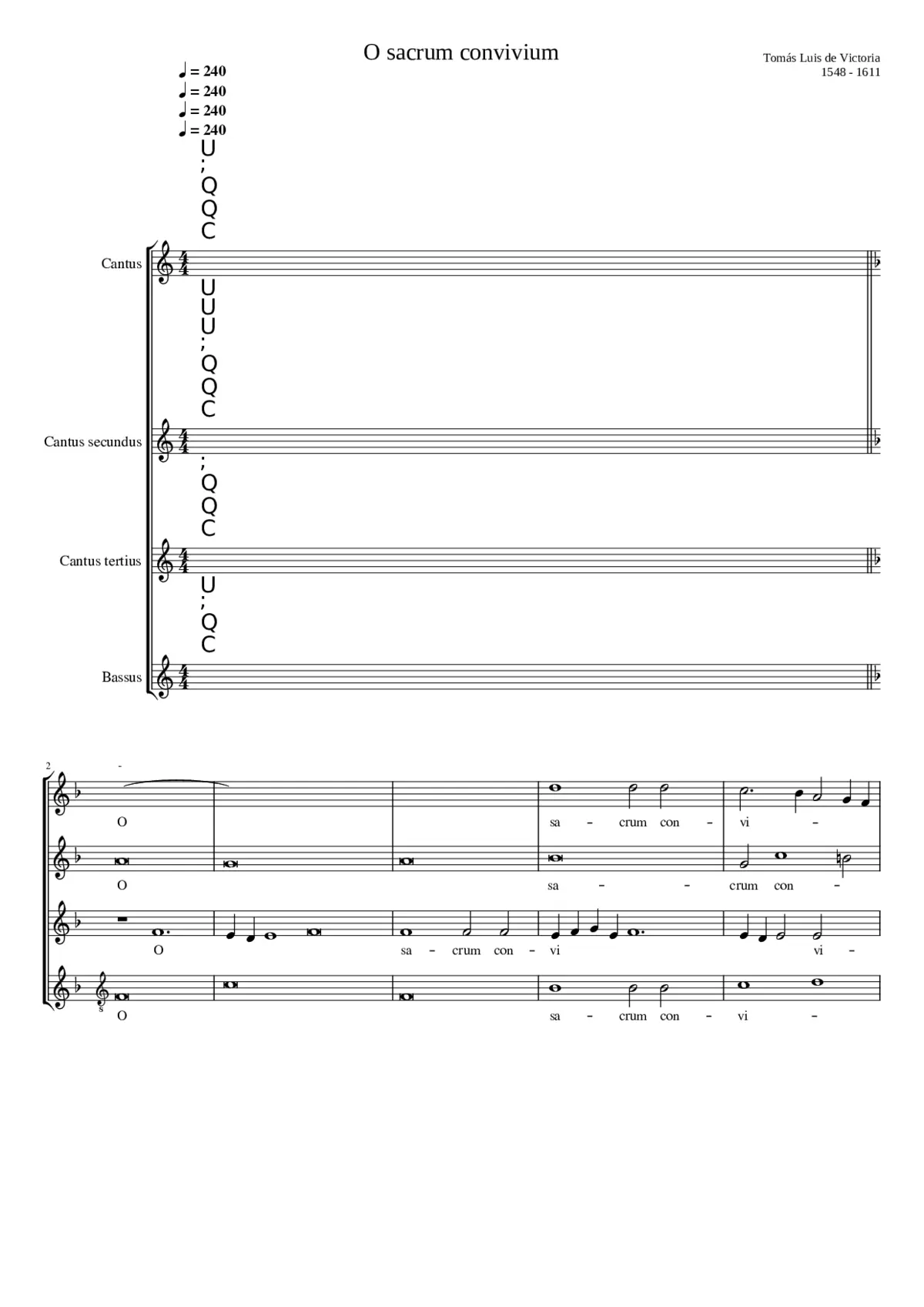 O sacrum convivium a 4 - Page 1