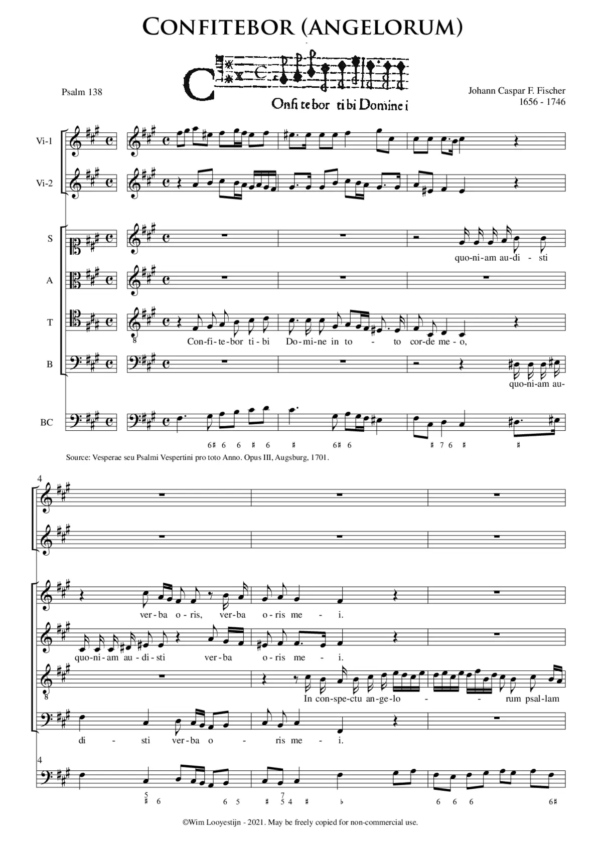 Confitebor (angelorum) - Page 1