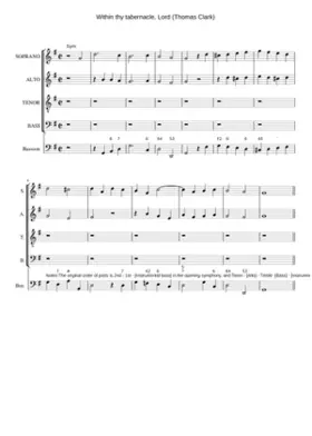 Within thy tabernacle Lord