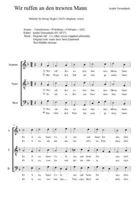 Wir ruffen an den trewen Mann