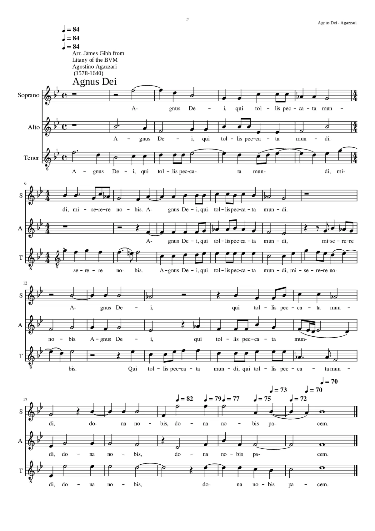 Agnus Dei - Page 1