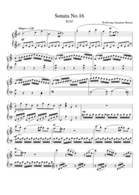 Piano Sonata No.16 in C major K.545