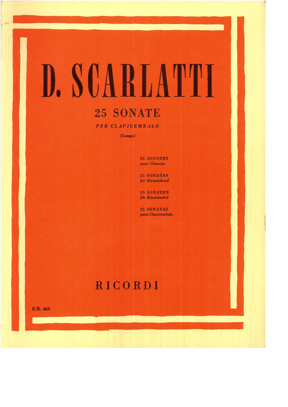 25 Harpsichord Sonatas - Page 1