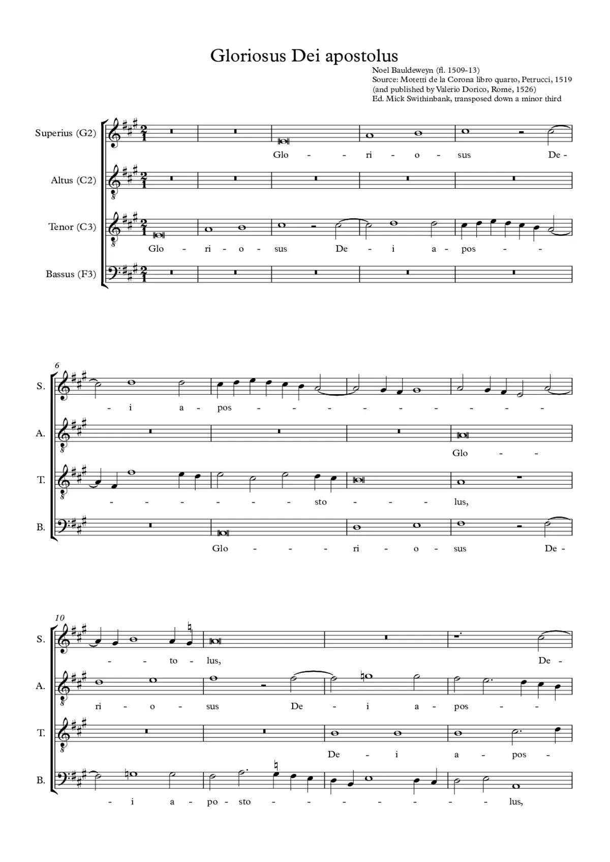Gloriosus Dei apostolus - Page 1