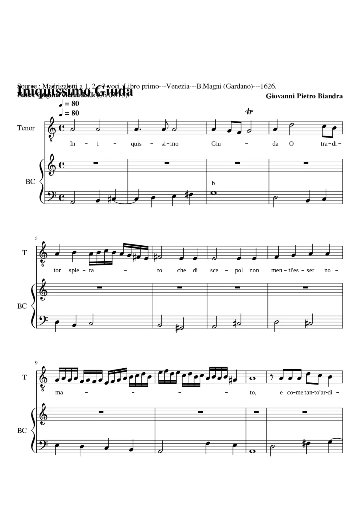 Iniquissimo Giuda - Page 1