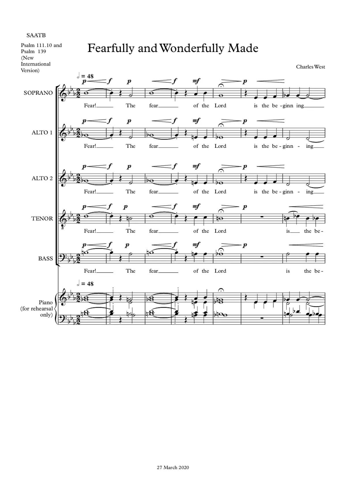 Fearfully and Wonderfully Made - Page 1