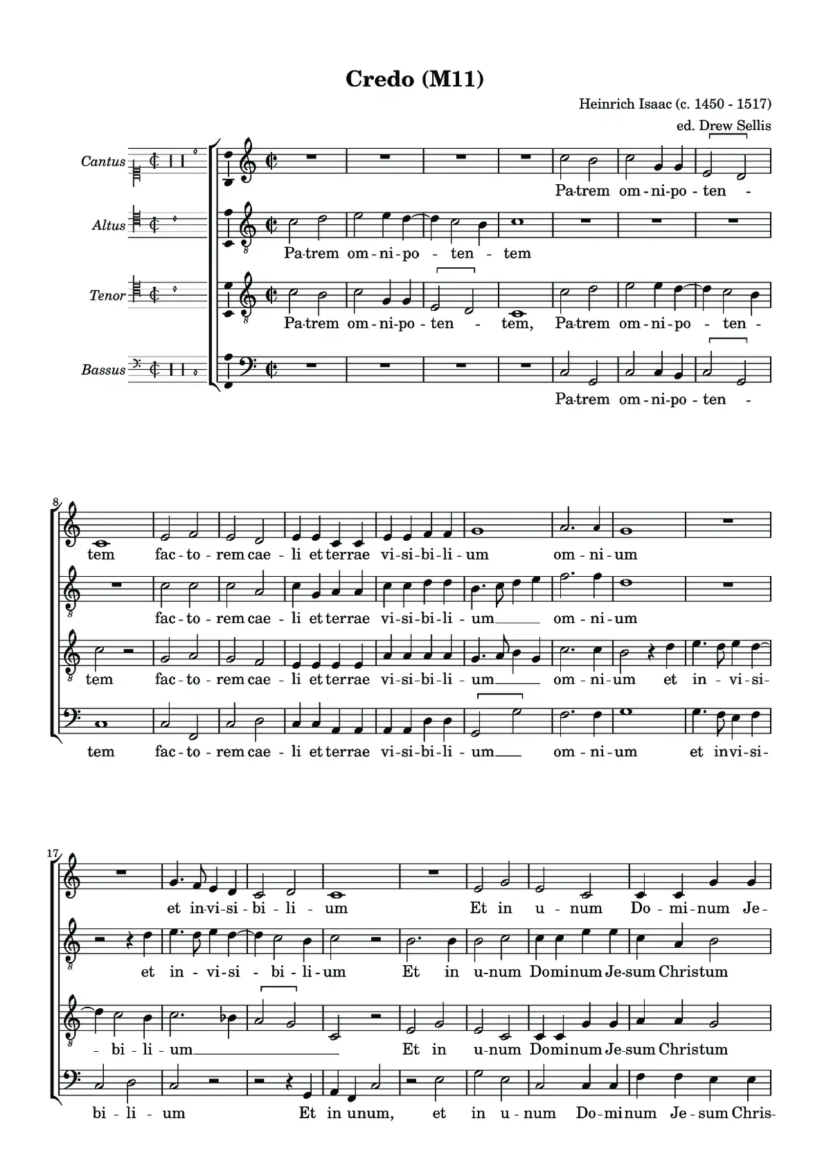 Credo (MS 11) - Page 1