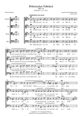 Böhmisches Volkslied, JWV 98