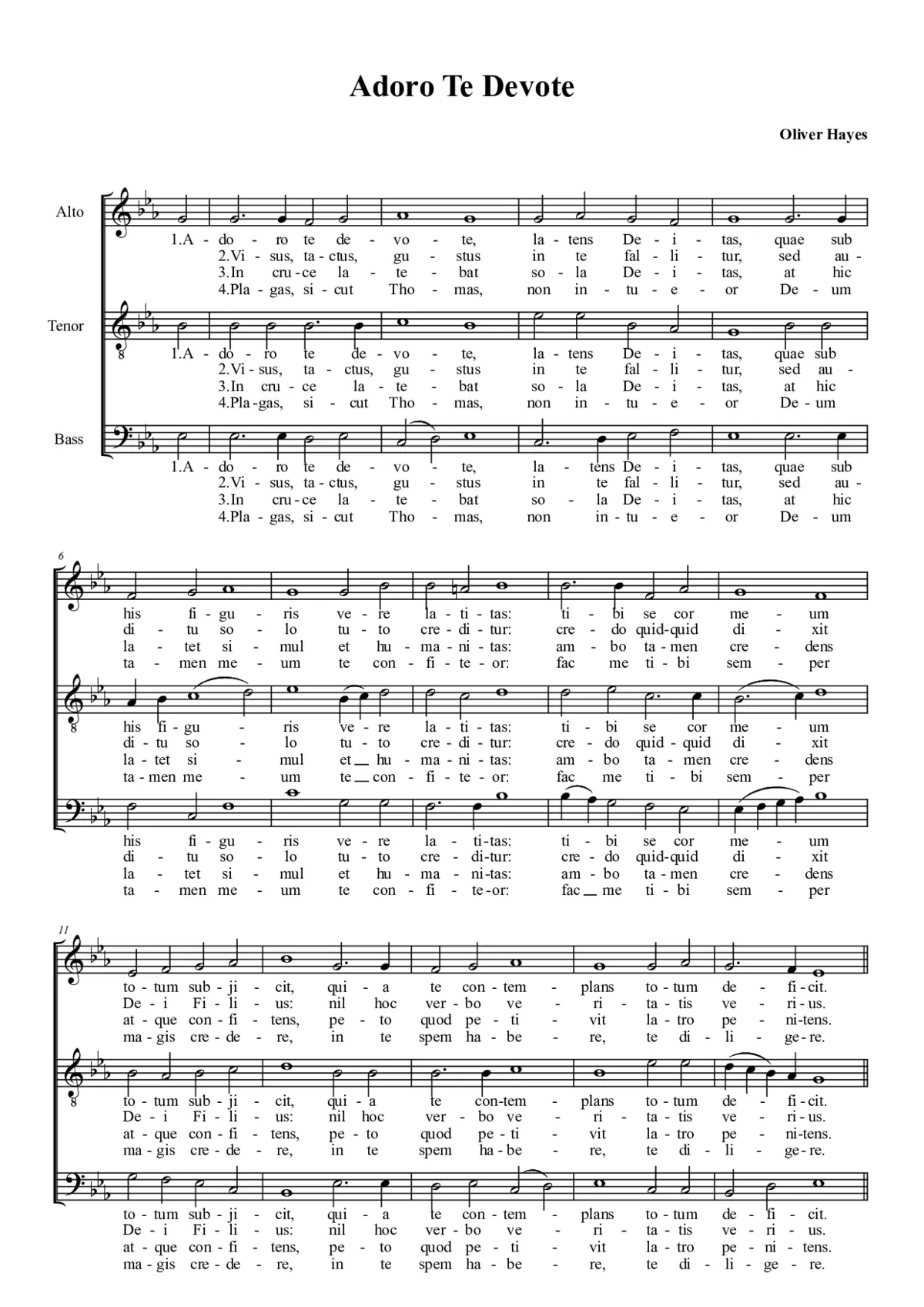 Adoro te devote - Page 1
