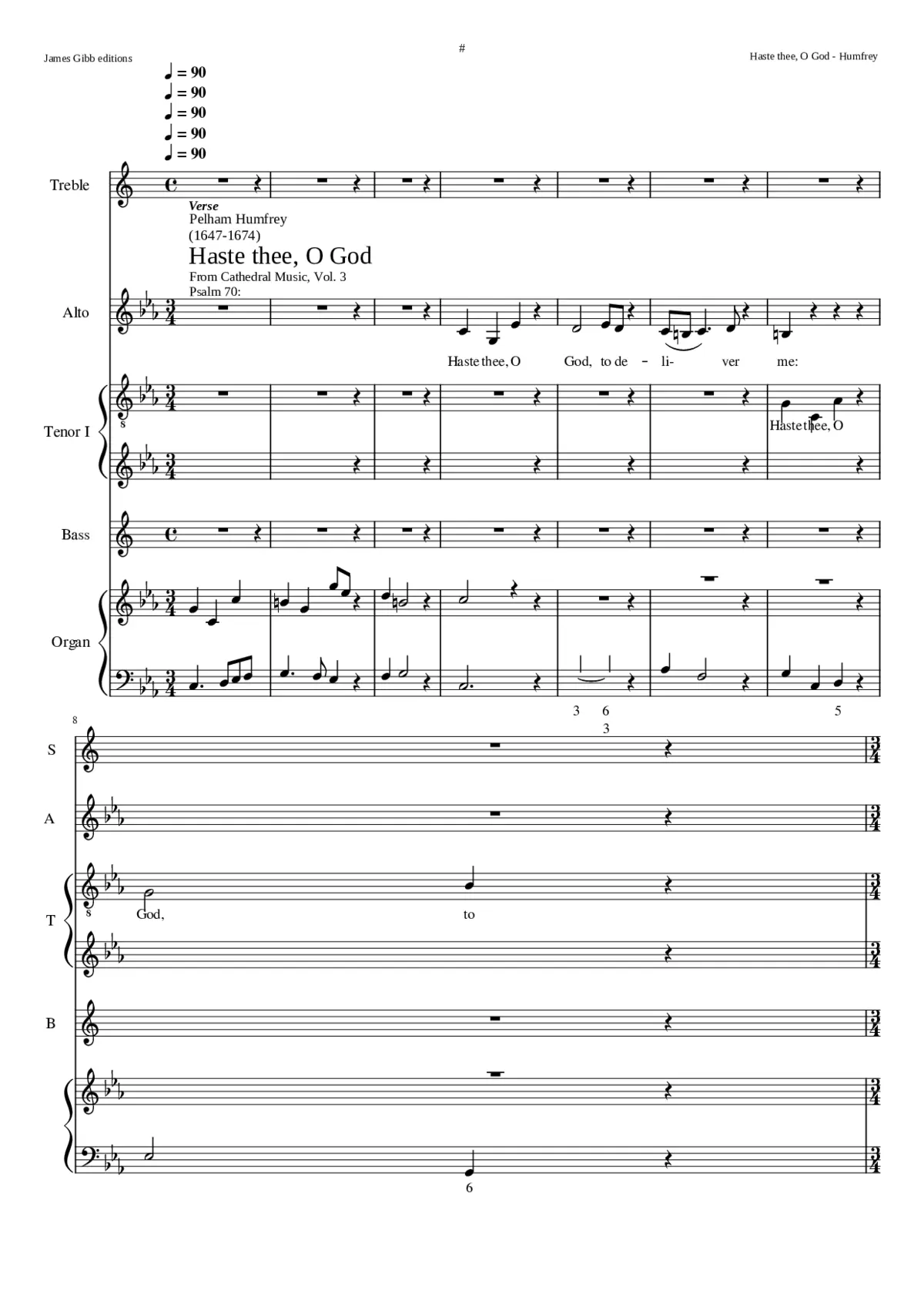 Haste thee O God - Page 1