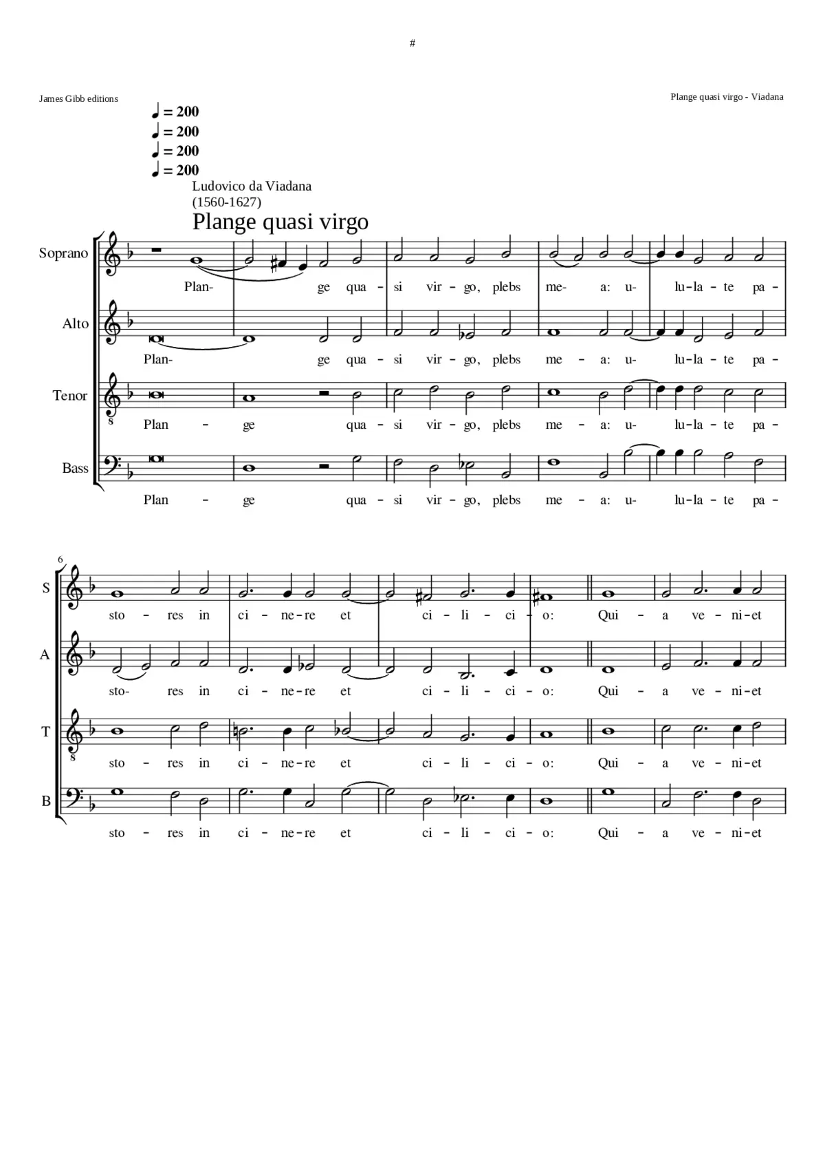 Plange quasi virgo - Page 1