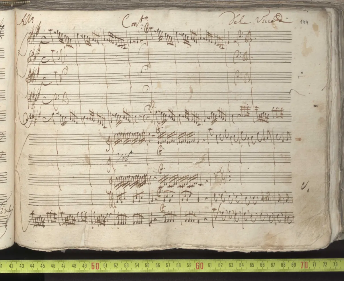 Violin Concerto in A major, RV 349 - Page 1