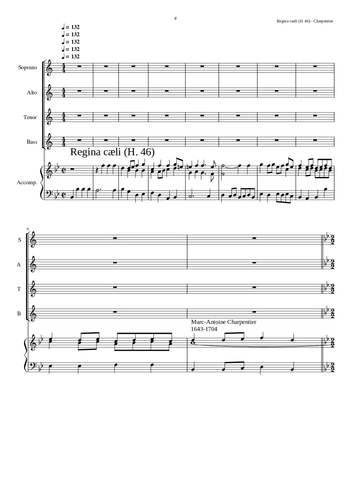 Regina caeli H 46 - Page 1