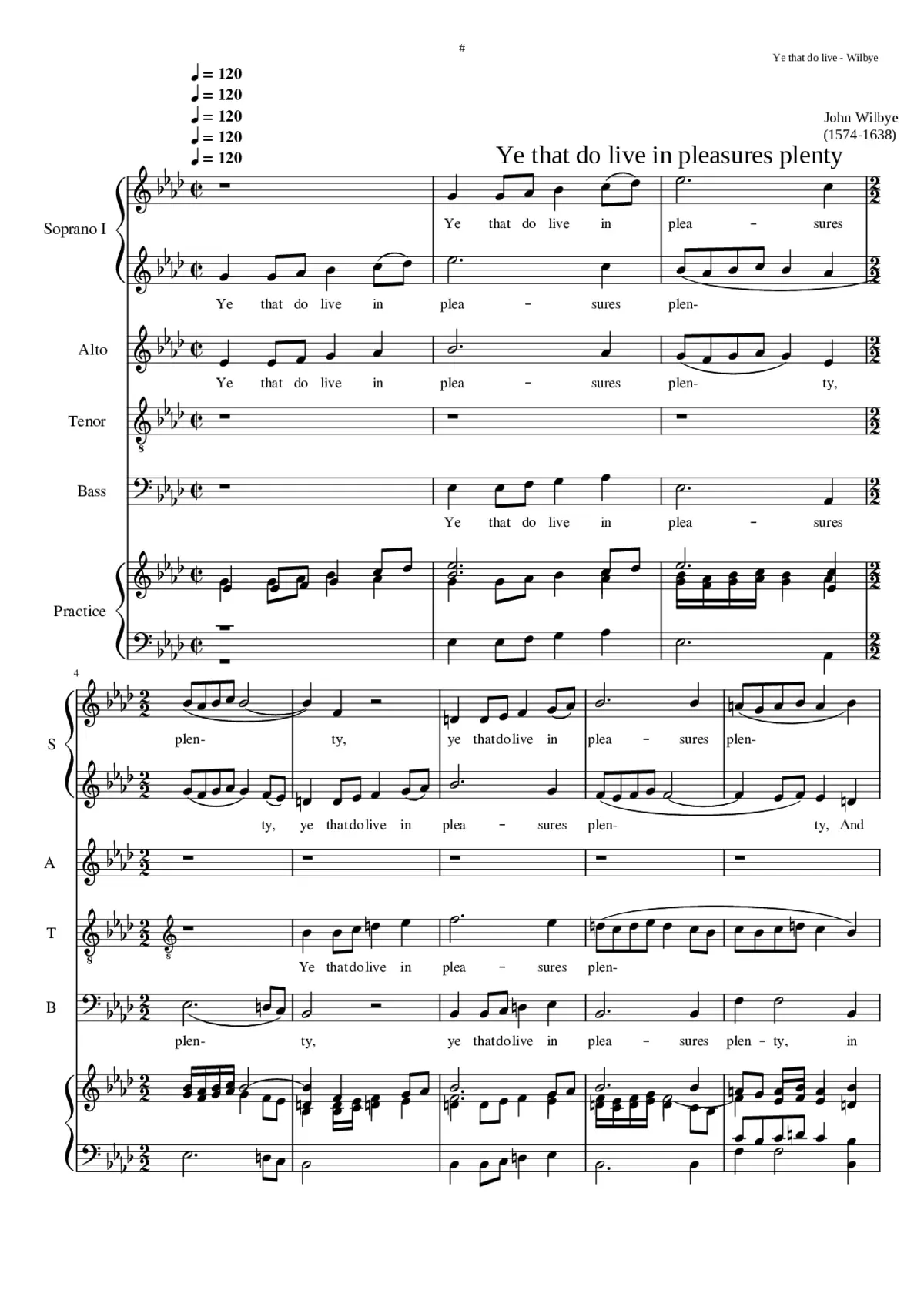 Ye that do live in pleasures - Page 1