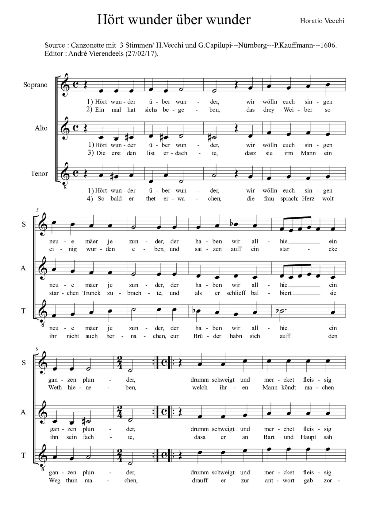 Hört wunder über wunder - Page 1