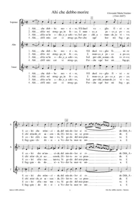 Ahi che debbo morire