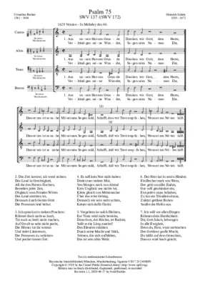 Aus unsers Herzen Grunde, SWV 172