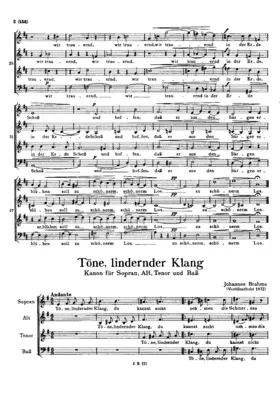 Töne, lindernder Klang, WoO 28