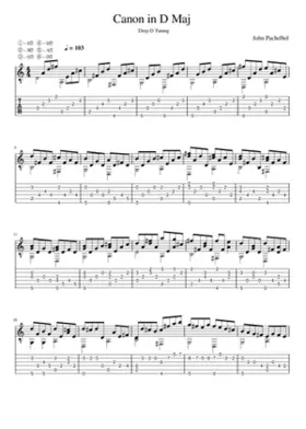 Canon and Gigue in D major P.37